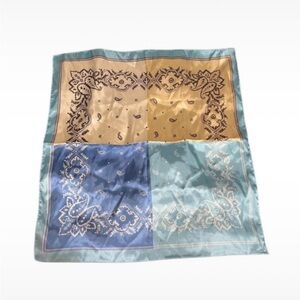 Patchwork Paisley Satin Scarf